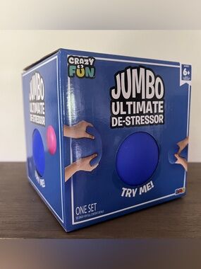 Jumbo ultimate de-stressor ball squishy crazy fun RMS blue viral